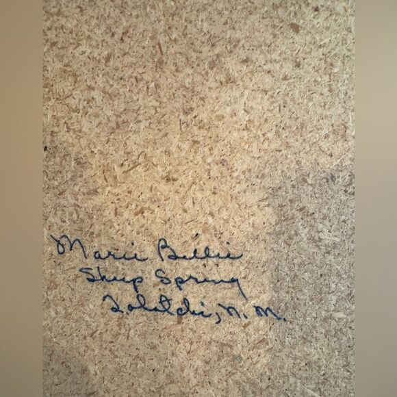 Vintage Native American Sand Painting Art on Wood - Picture 6 of 7